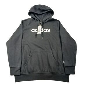 Adidas Logo-Print Fleece Hoodie Womens 2X Plus Size Black Trendy Pullover $65‎